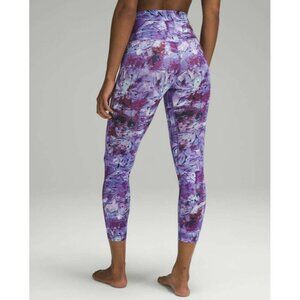 Lululemon Align High-Rise Pant 25" Iridescent Floral Multi Size 0 EUC